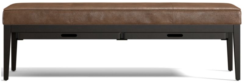 Nash Leather Large Bench with Tray - image 0 of 10