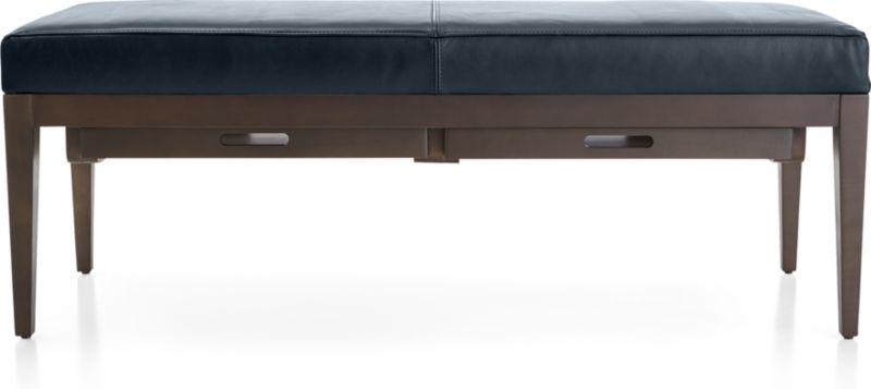 Nash Leather Small Bench with Tray - image 0 of 10