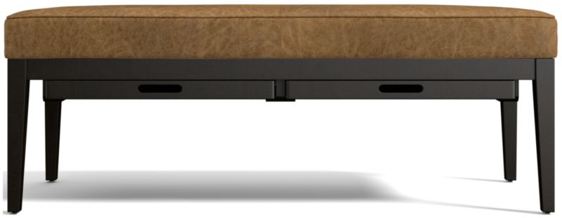 Nash Leather Small Bench with Tray - image 0 of 10