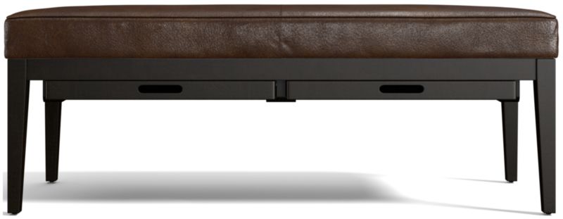 Nash Leather Small Bench with Tray - image 0 of 10