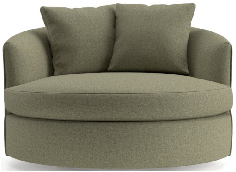 Tillie Grande Swivel Chair + Reviews Crate & Barrel