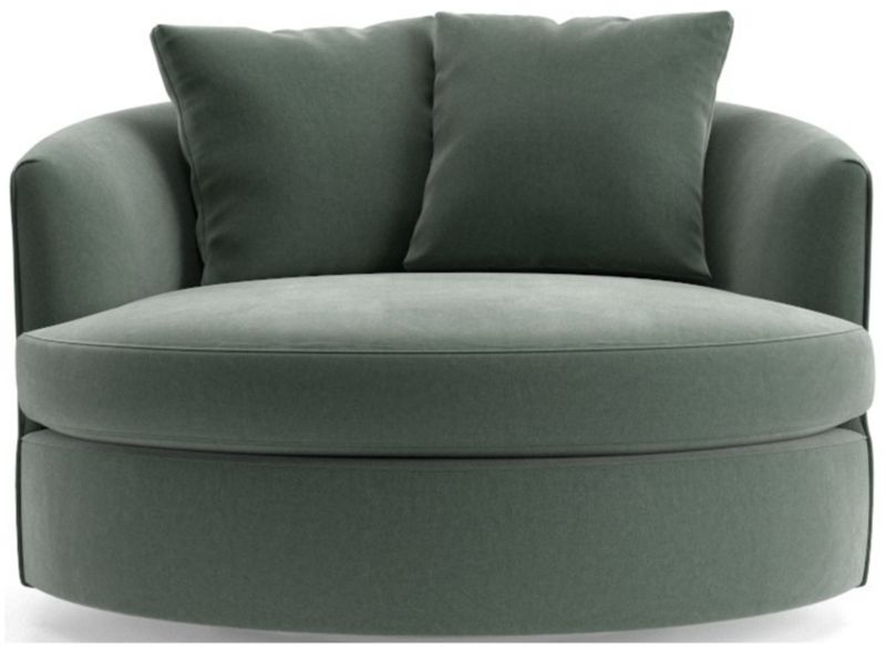 Tillie Grande Swivel Chair + Reviews Crate & Barrel