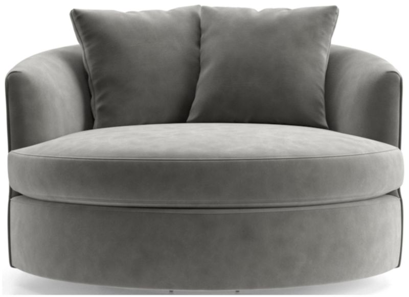 Crate and barrel shop tillie swivel chair