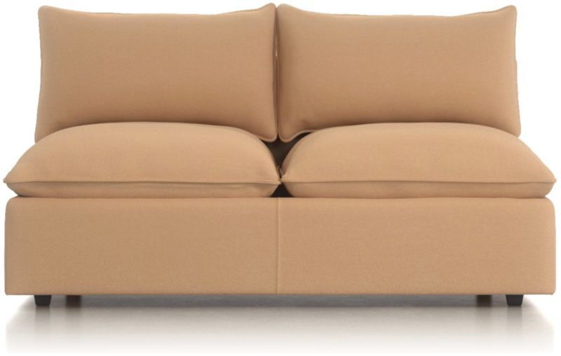 Lotus Modular Armless Loveseat - image 0 of 3