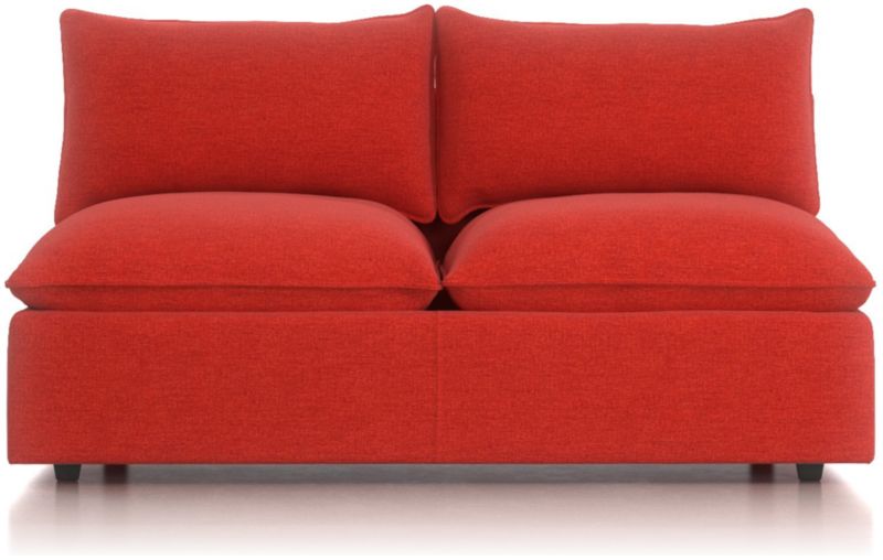 Lotus Modular Armless Loveseat - image 0 of 3