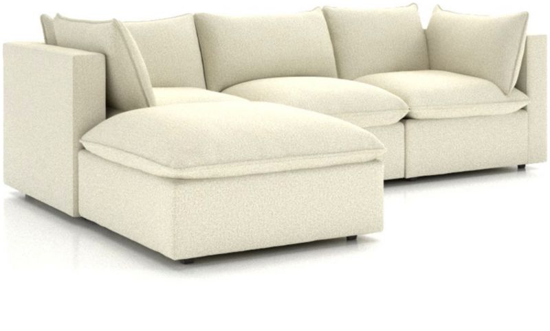 Lotus 4-Piece Reversible Sectional with Ottoman - image 0 of 11