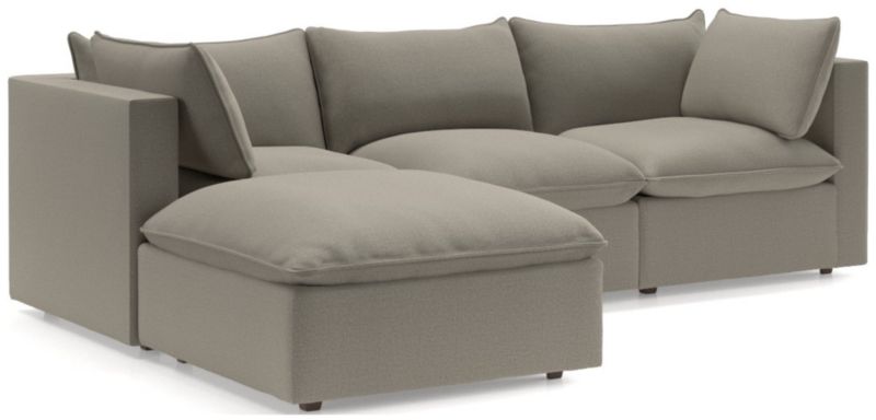 Lotus 4-Piece Reversible Sectional with Ottoman - image 0 of 10