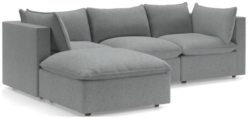 Lotus 4-Piece Reversible Sectional with Ottoman - image 0 of 10