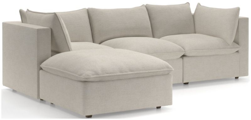 Lotus 4-Piece Reversible Sectional with Ottoman - image 0 of 10