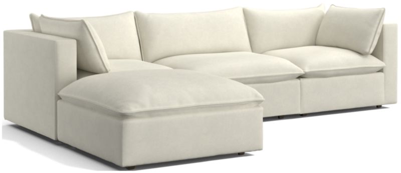 Lotus 4-Piece Reversible Sectional with Ottoman - image 0 of 10