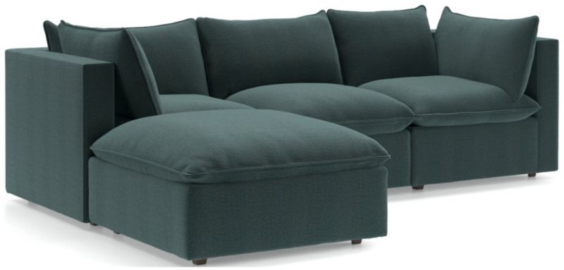 Lotus 4-Piece Reversible Sectional with Ottoman - image 0 of 10