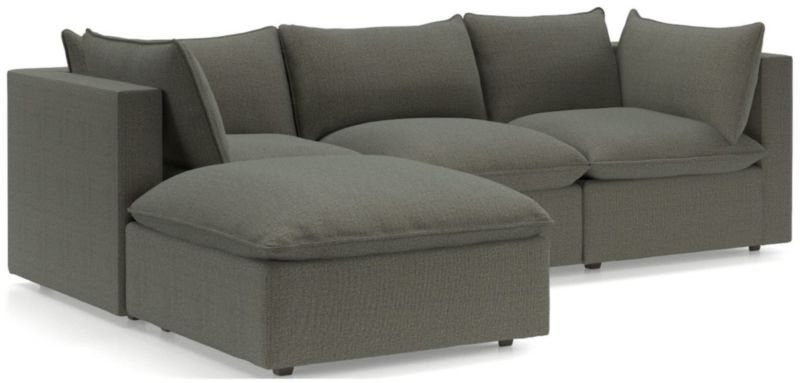 Lotus 4-Piece Reversible Sectional with Ottoman - image 0 of 10