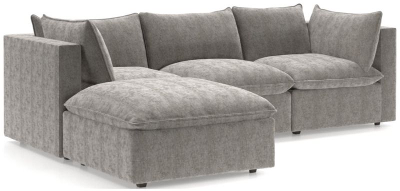 Lotus 4-Piece Reversible Sectional with Ottoman - image 0 of 10