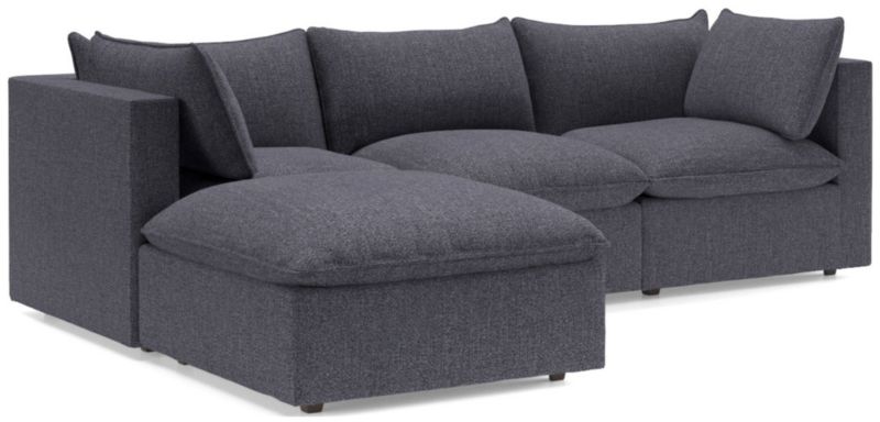 Lotus 4-Piece Reversible Sectional with Ottoman - image 0 of 10