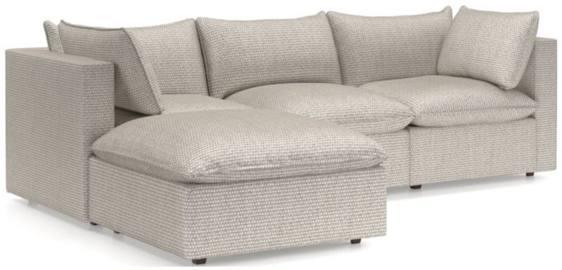 Lotus 4-Piece Reversible Sectional with Ottoman - image 0 of 10