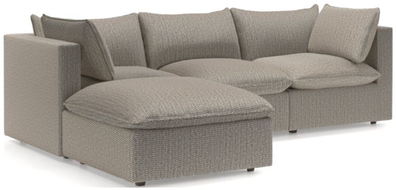 Lotus 4-Piece Reversible Sectional with Ottoman - image 0 of 10