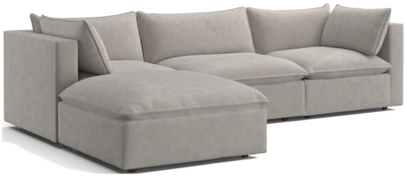 Lotus 4-Piece Reversible Sectional with Ottoman - image 0 of 10