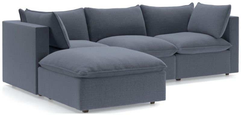 Lotus 4-Piece Reversible Sectional with Ottoman - image 0 of 10