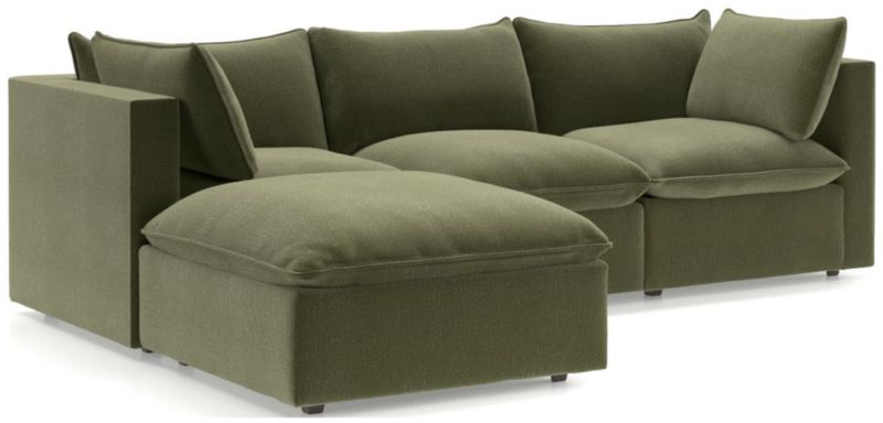 Lotus 4-Piece Reversible Sectional with Ottoman - image 0 of 10