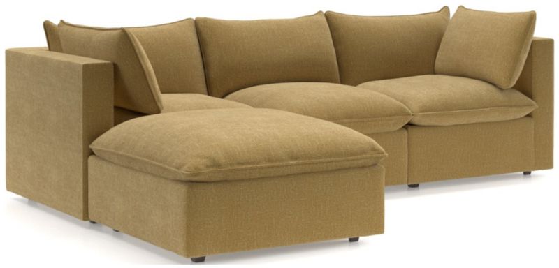 Lotus 4-Piece Reversible Sectional with Ottoman - image 0 of 10