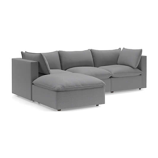 Lotus 4-Piece Reversible Sectional with Ottoman