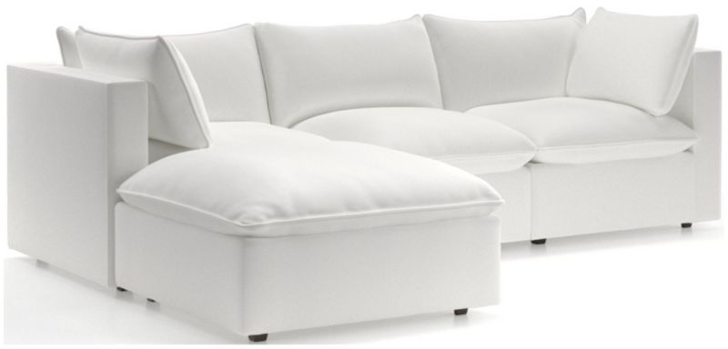 Lotus 4-Piece Reversible Sectional with Ottoman - image 0 of 10