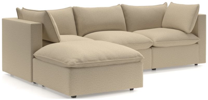 Lotus 4-Piece Reversible Sectional with Ottoman - image 0 of 10