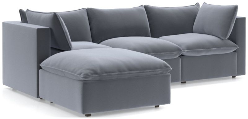 Lotus 4-Piece Reversible Sectional with Ottoman - image 0 of 10