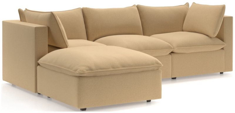 Lotus 4-Piece Reversible Sectional with Ottoman - image 0 of 10