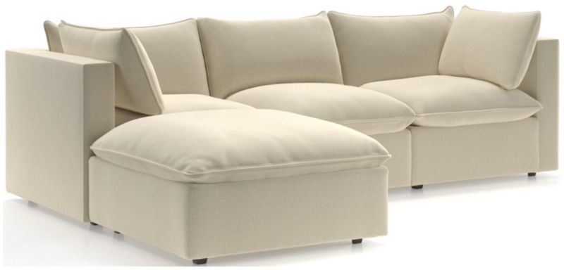 Lotus 4-Piece Reversible Sectional with Ottoman - image 0 of 10