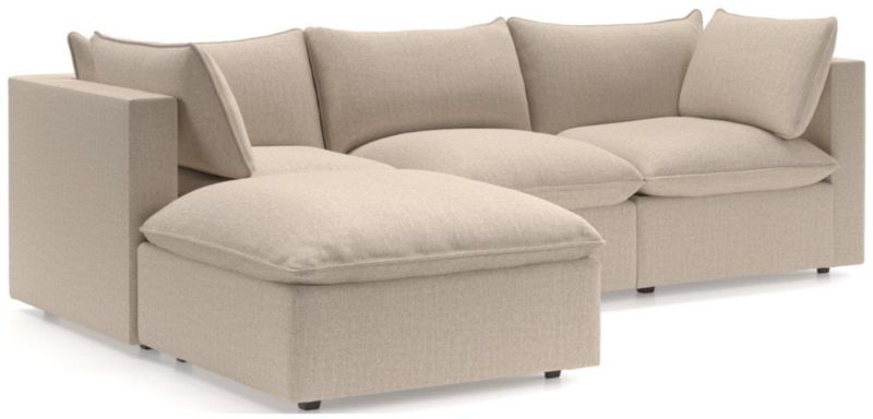 Lotus 4-Piece Reversible Sectional with Ottoman - image 0 of 10