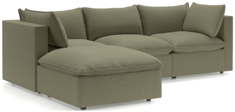 Lotus 4-Piece Reversible Sectional with Ottoman - image 0 of 10