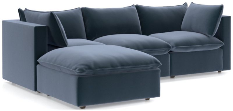 Lotus 4-Piece Reversible Sectional with Ottoman - image 0 of 10