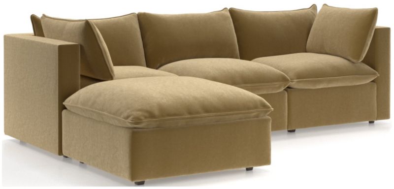 Lotus 4-Piece Reversible Sectional with Ottoman - image 0 of 10