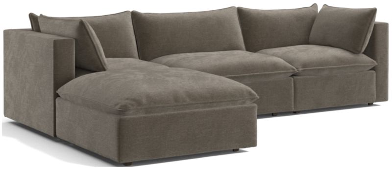 Lotus 4-Piece Reversible Sectional with Ottoman - image 0 of 10