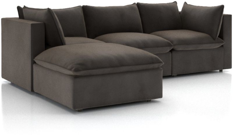 Lotus 4-Piece Reversible Sectional with Ottoman - image 0 of 10