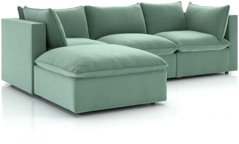 Lotus 4-Piece Reversible Sectional with Ottoman - image 0 of 10