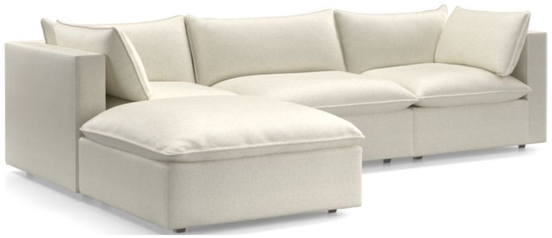 Lotus 4-Piece Reversible Sectional with Ottoman - image 0 of 10