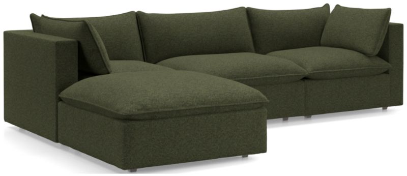 Lotus 4-Piece Reversible Sectional with Ottoman - image 0 of 10