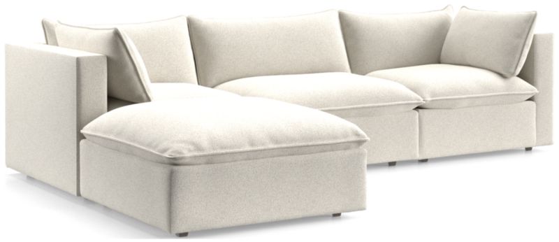 Lotus 4-Piece Reversible Sectional with Ottoman - image 0 of 10