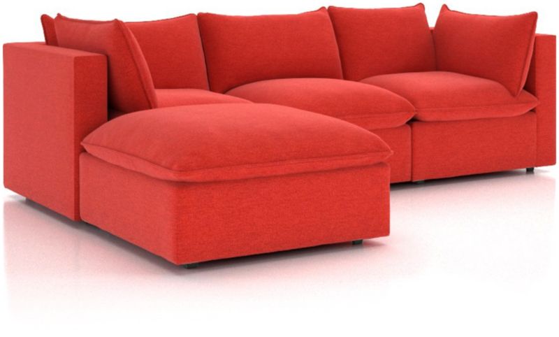 Lotus 4-Piece Reversible Sectional with Ottoman - image 0 of 10