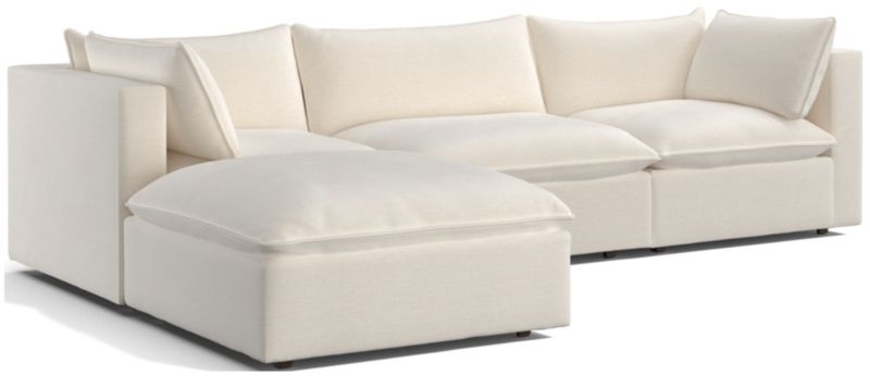 Lotus 4-Piece Reversible Sectional with Ottoman - image 0 of 10