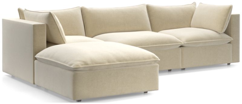 Lotus 4-Piece Reversible Sectional with Ottoman - image 0 of 10