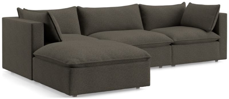 Lotus 4-Piece Reversible Sectional with Ottoman - image 0 of 10