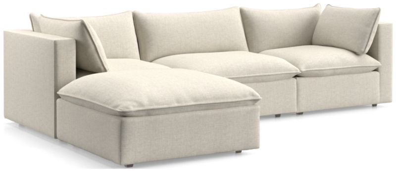 Lotus 4-Piece Reversible Sectional with Ottoman - image 0 of 10