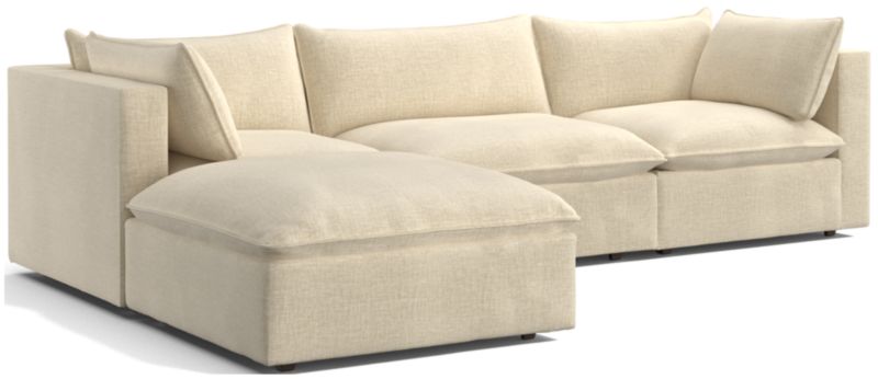 Lotus 4-Piece Reversible Sectional with Ottoman - image 0 of 10