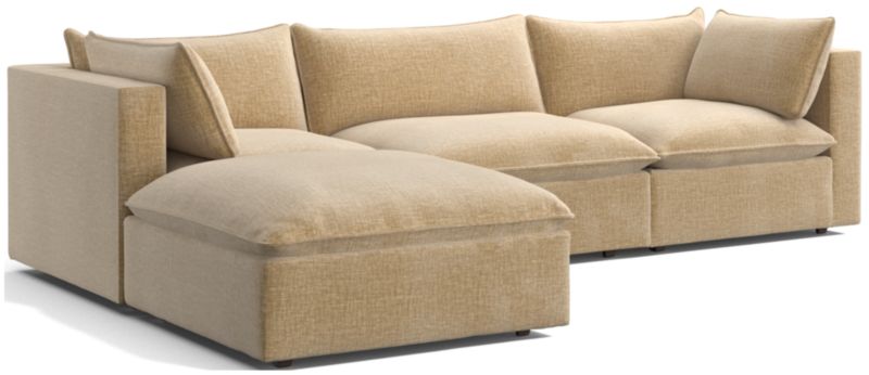 Lotus 4-Piece Reversible Sectional with Ottoman - image 0 of 10