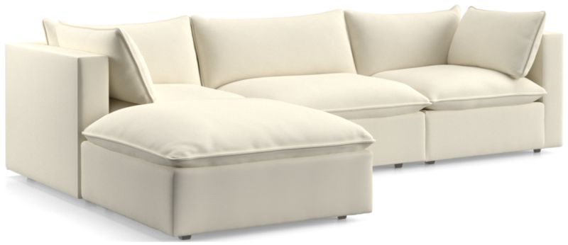 Lotus 4-Piece Reversible Sectional with Ottoman - image 0 of 10