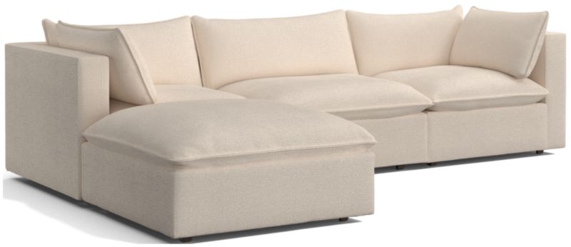 Lotus 4-Piece Reversible Sectional with Ottoman - image 0 of 10