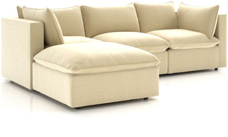 Lotus 4-Piece Reversible Sectional with Ottoman - image 0 of 10